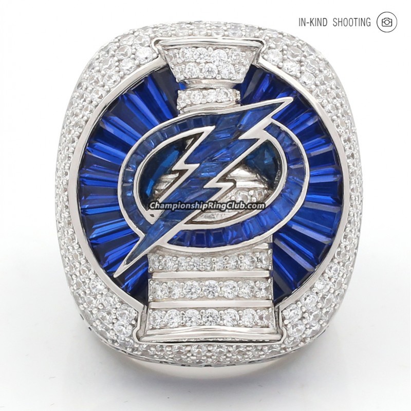 2020 Tampa Bay Lightning Stanley Cup Ring(Copper/Un-rotatable top/C.Z. logo)